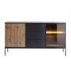 Liberta - Maison MYSTERY Boufes Fusiko Skouro/Mavro me 2 Portes kai 3 Surtaria 154x39x83cm 05-0812